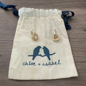 Chloe + Isabel Gold/Diamond Drop Earrings